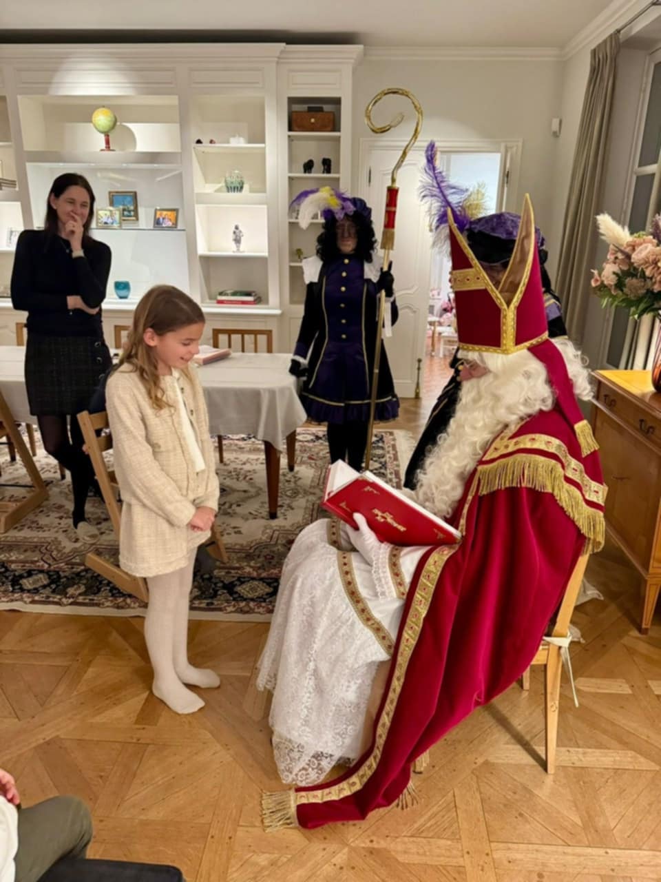 Kinderen bij Sinterklaas